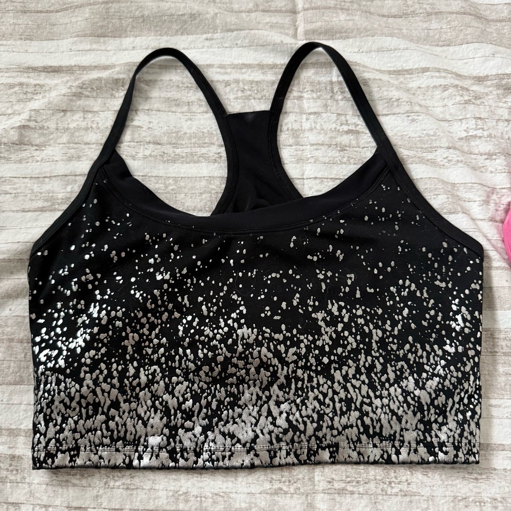 💪🏻 Marika Black/Silver Medium Long Sports Bra - Picture 3 of 3